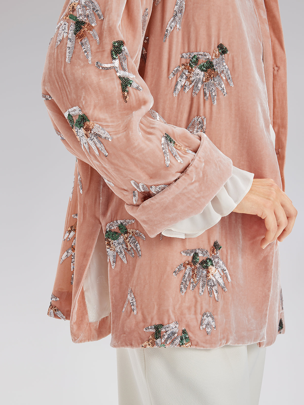 Elegant Velvet Embroidered Chinese Jacket