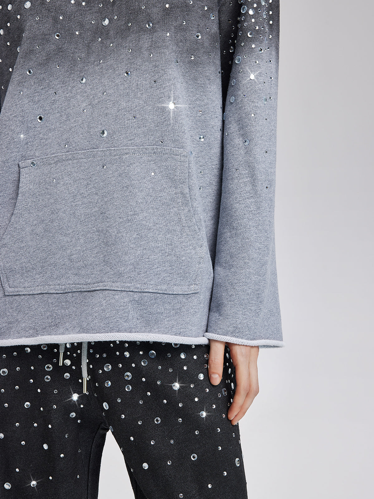 Final Sale | Gradient Starry Beaded Hoodie