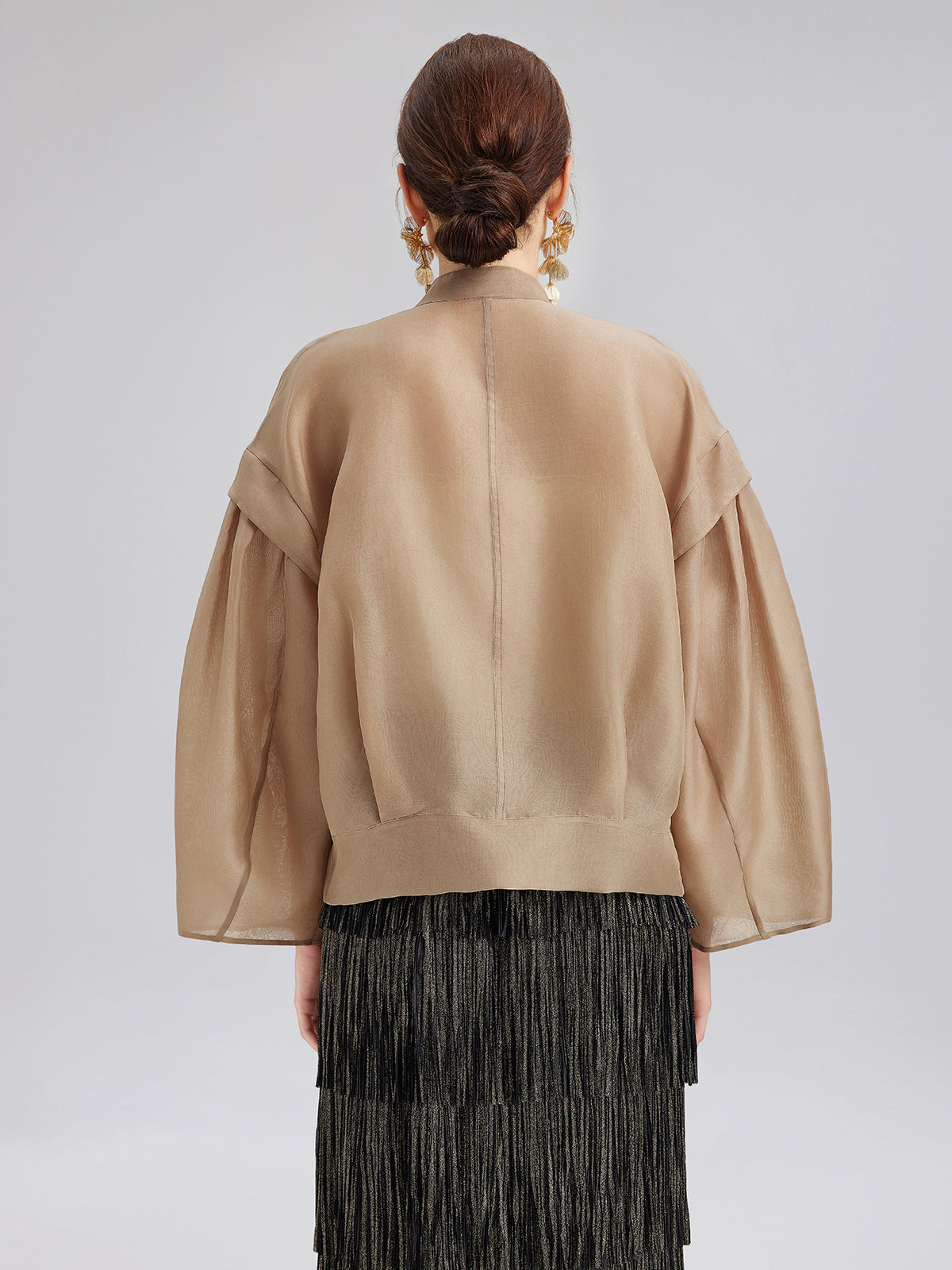 Luxe Silk Beaded Appliqué Jacket