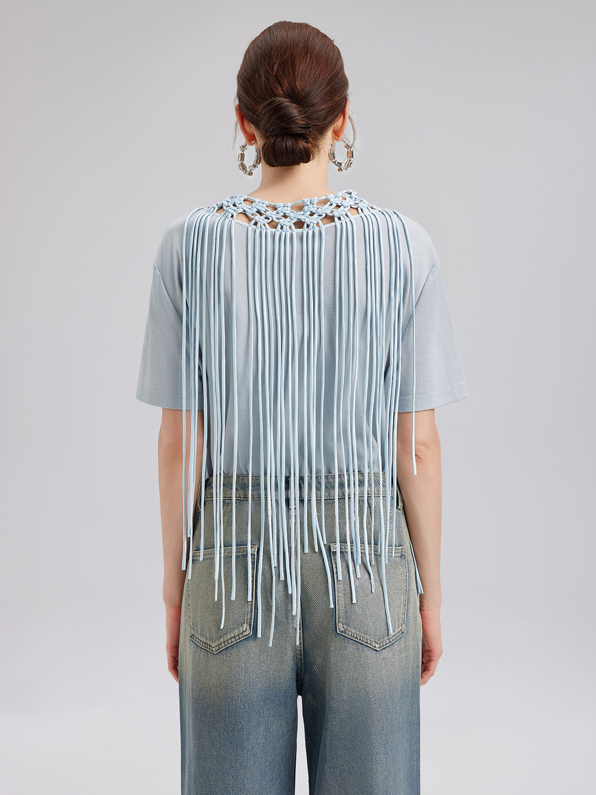 Handcrafted Woven Tassel T-Shirt