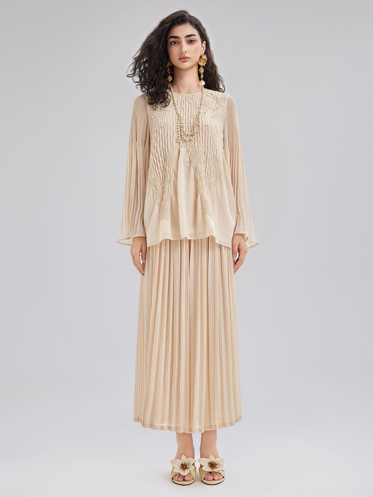 Final Sale | Luxe Pleated Elegant Relaxed Elasticed Pants