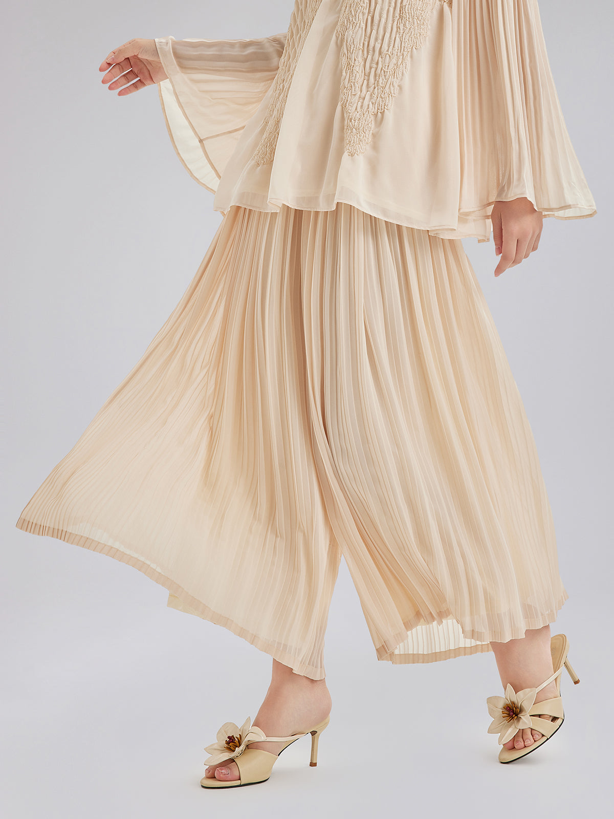 Final Sale | Luxe Pleated Elegant Relaxed Elasticed Pants