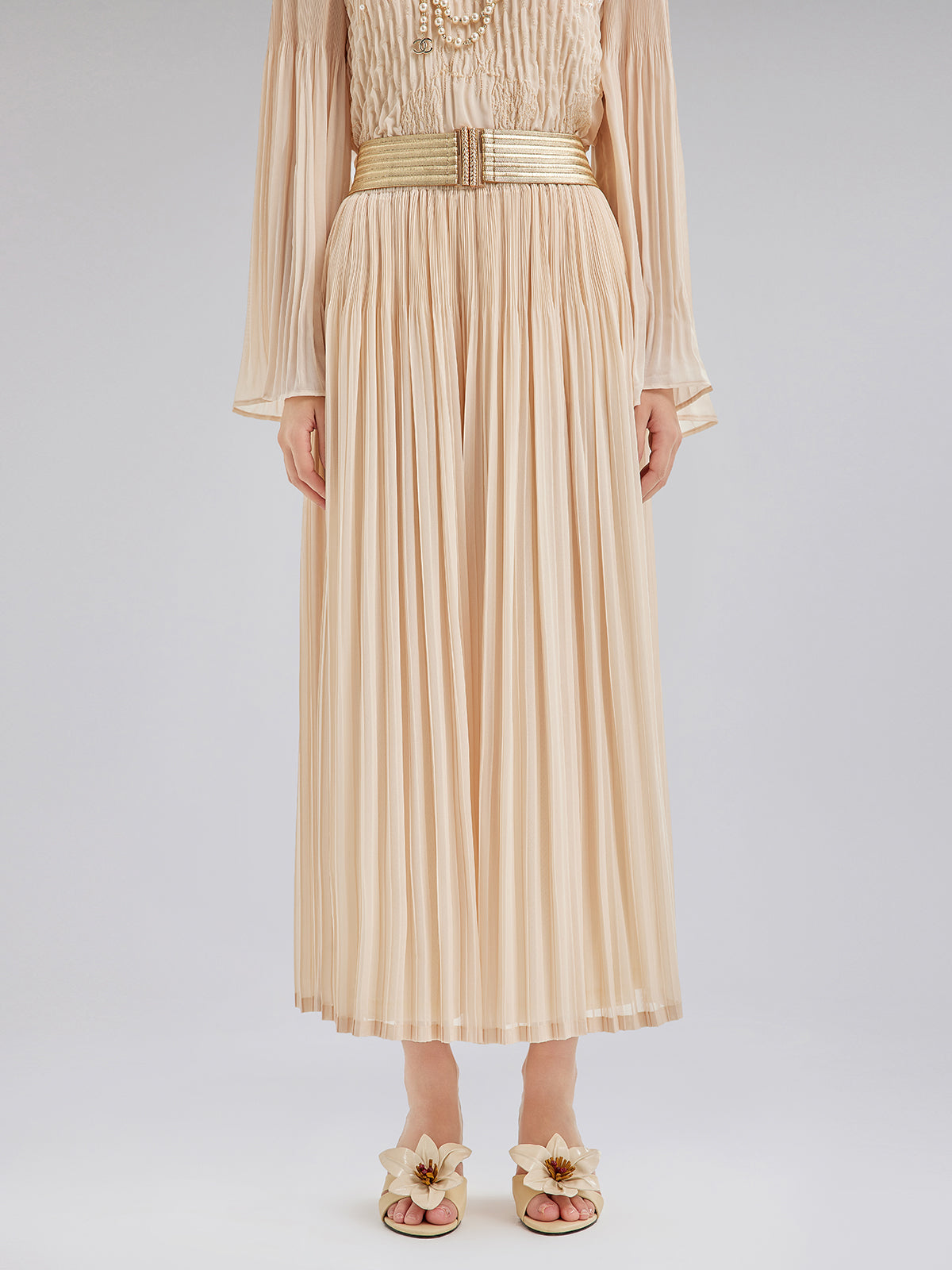 Final Sale | Luxe Pleated Elegant Relaxed Elasticed Pants