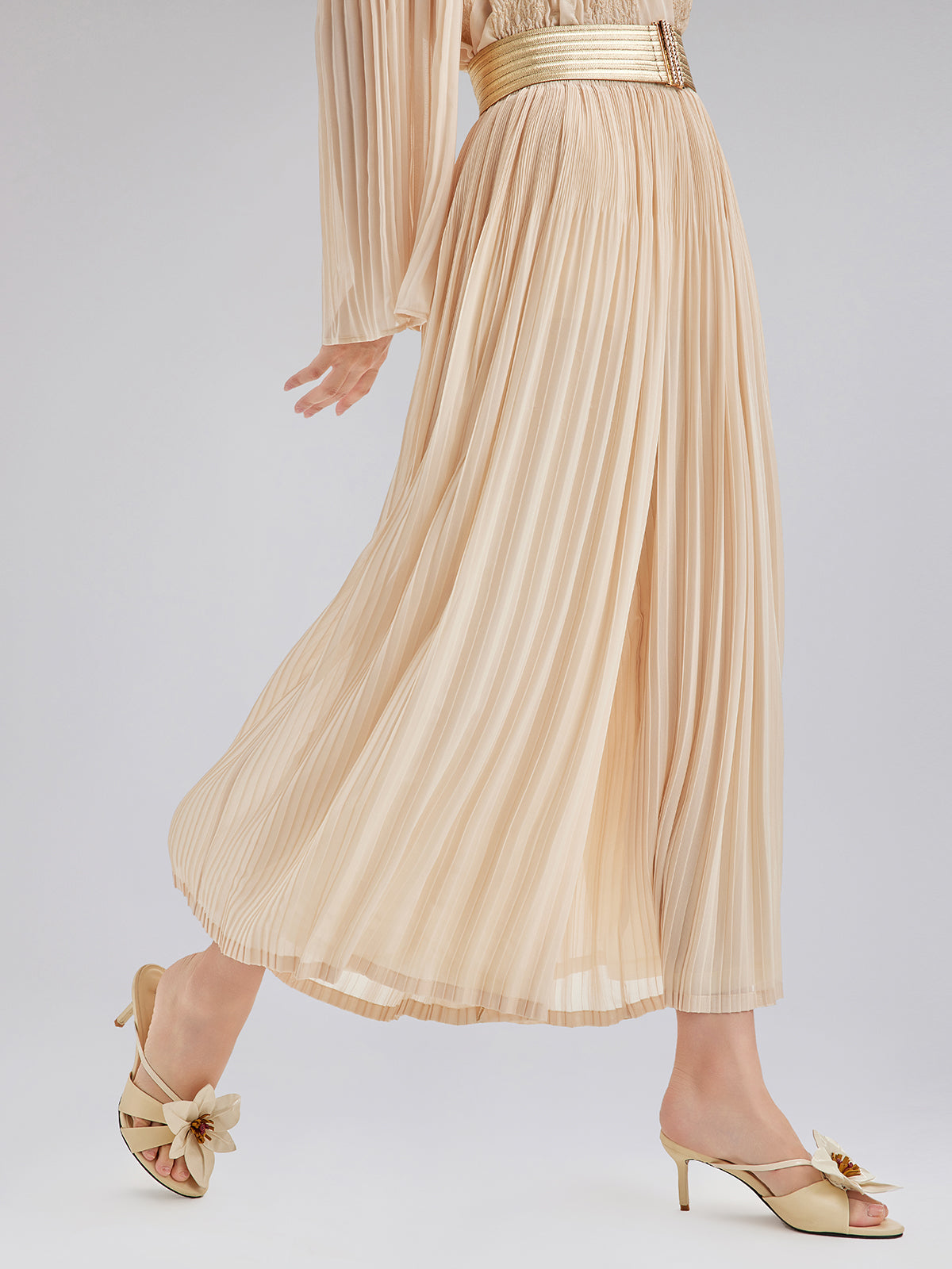 Final Sale | Luxe Pleated Elegant Relaxed Elasticed Pants