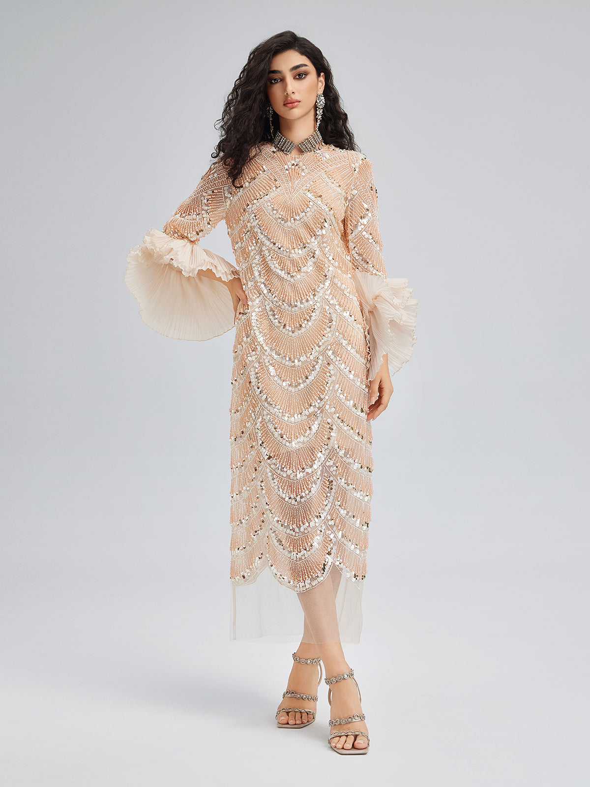 Final Sale | Custom Beaded Embroidered Gown