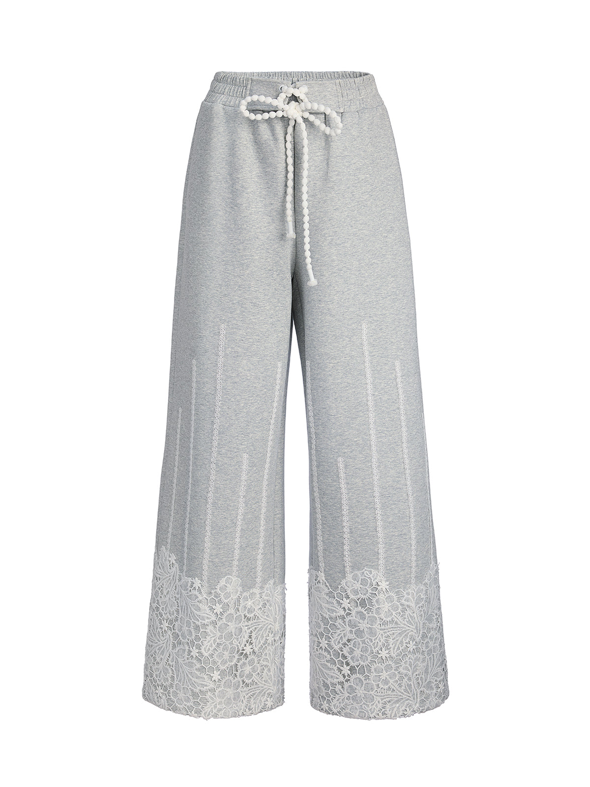 French Lace Drawstring Pants