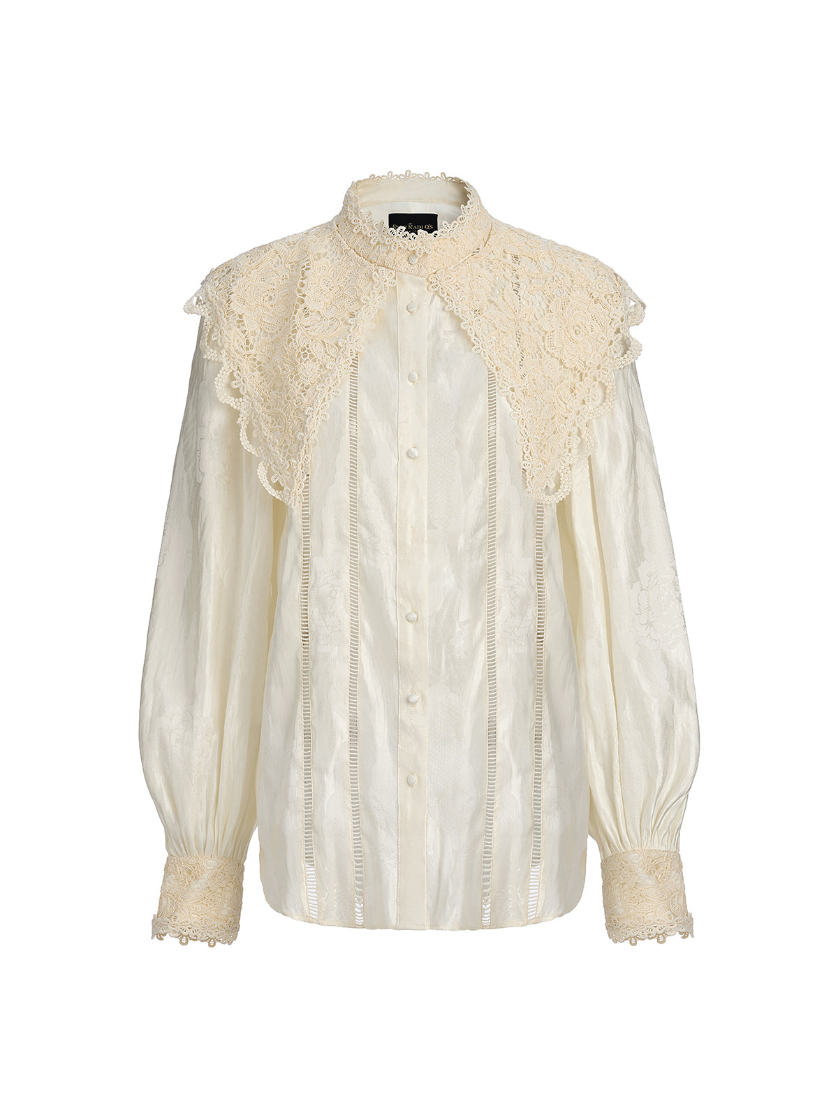 Silk-Linen Jacquard Multi-Wear Blouse