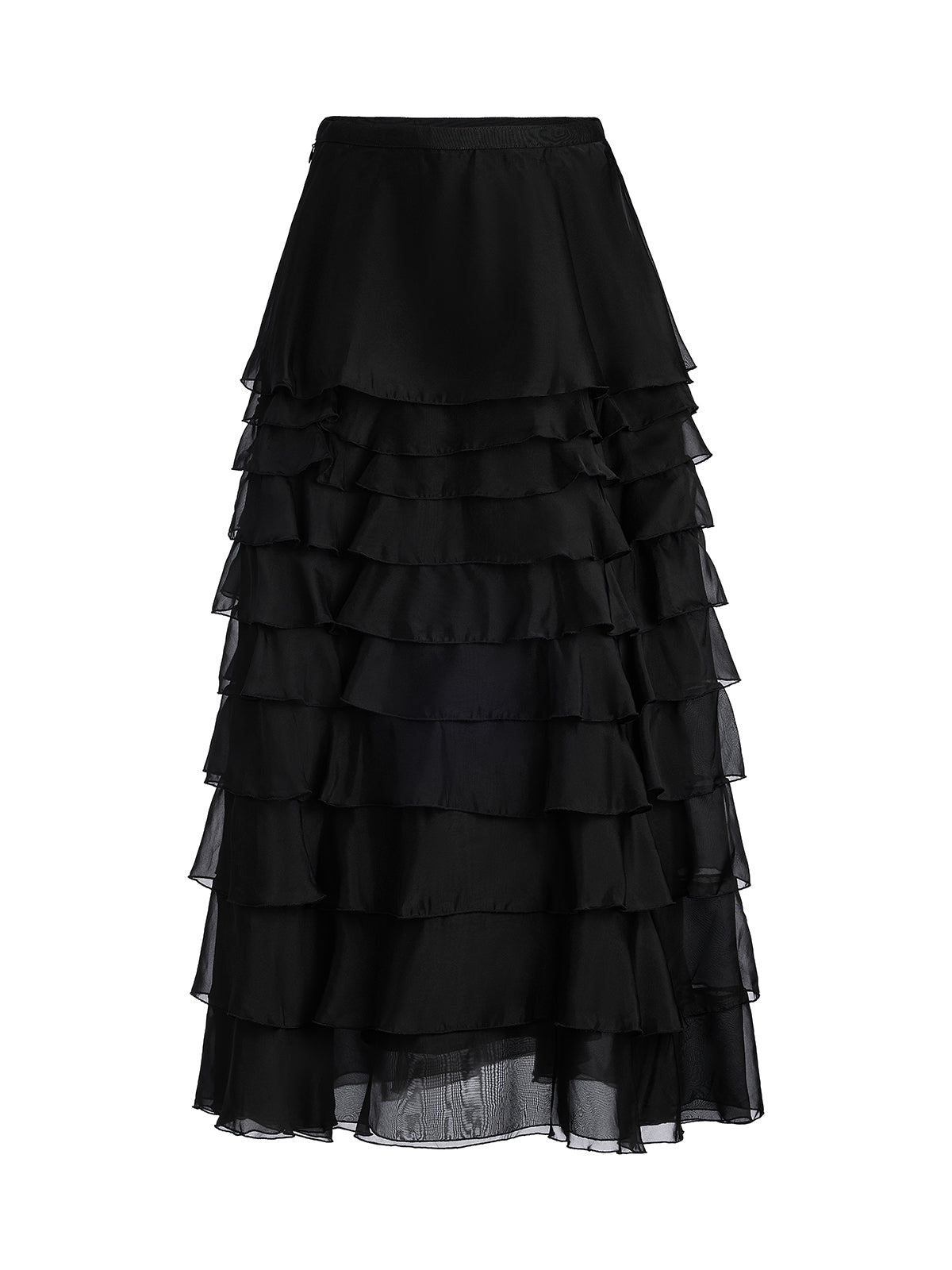Versatile Organza Tiered Skirt