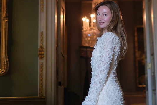 richradiqs white lace formal dress for elegant evening event