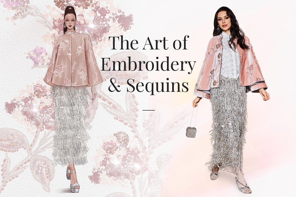Exploring the Embroidery and Sequins in Rich Radi Q's