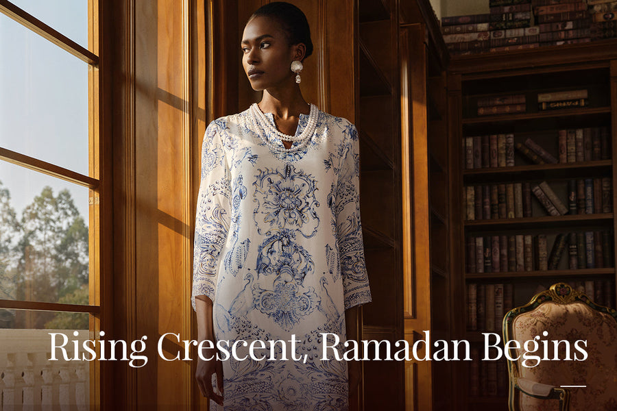 Richradiqs 2026 Ramadan evening wear collection featuring refined modest silhouettes