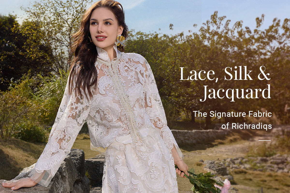 Lace, Silk & Jacquard: The Fabric Trio Defining Rich Radi Q's