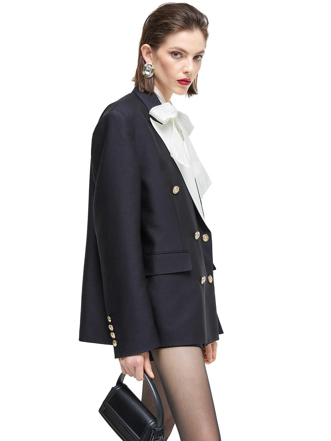 Worsted Wool and Silk Two-Piece Jacket