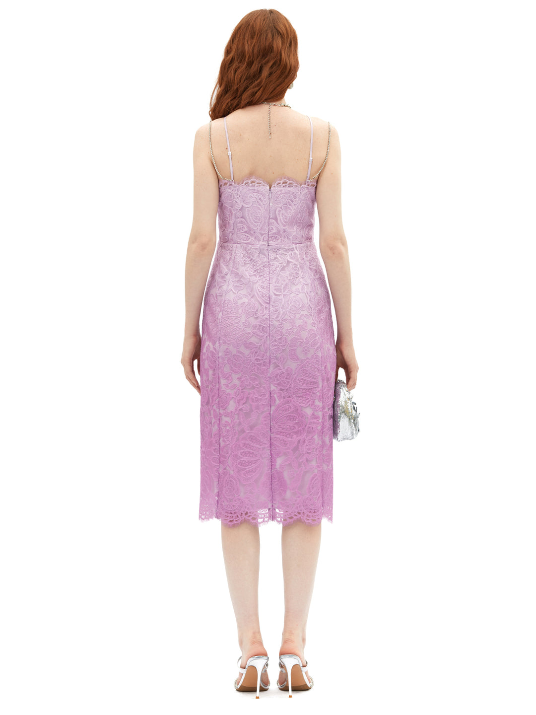 Gradient Lace Slip Dress