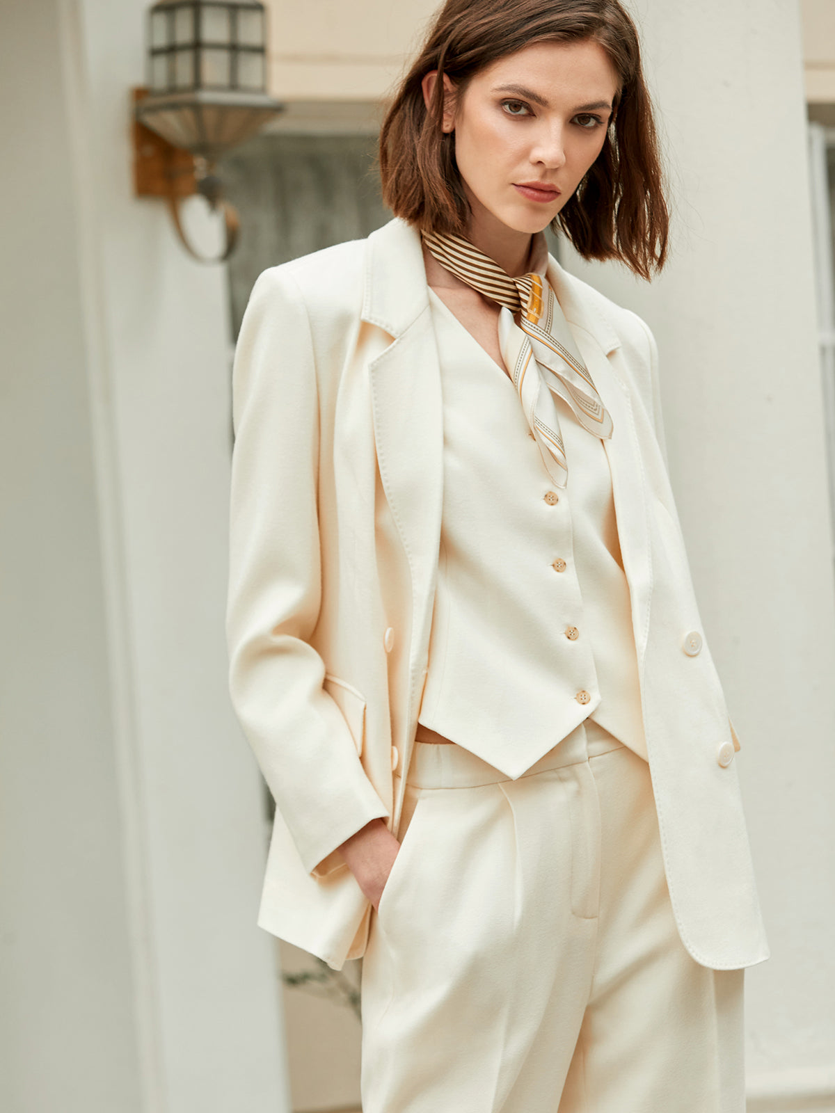 White Wool Coat