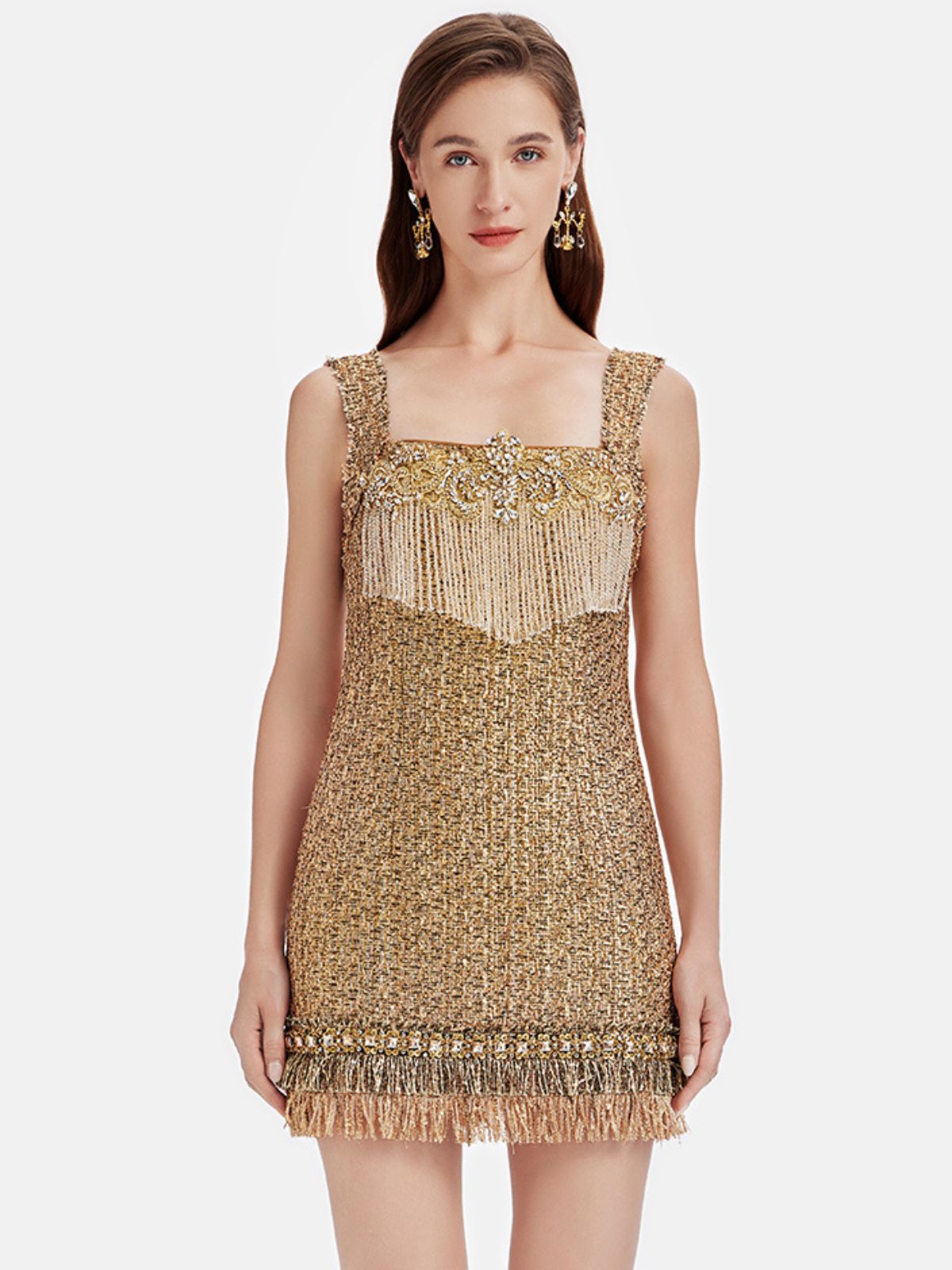 Fringe Gold Thread Dress