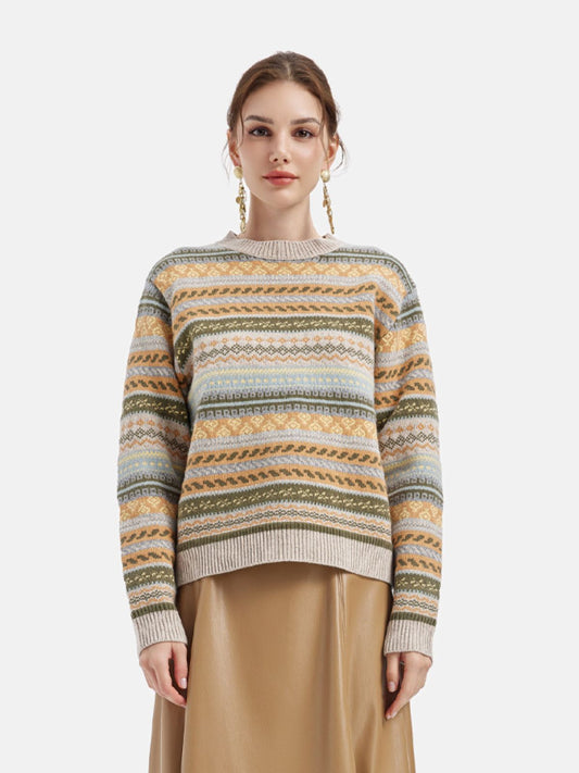 Pure Cashmere Fair Isle Sweater