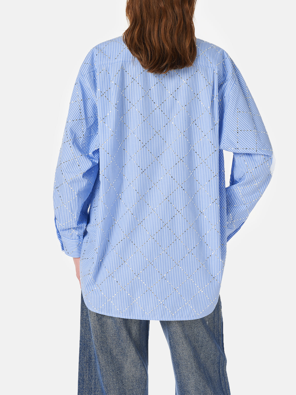 Geometric Rhinestone Shirt