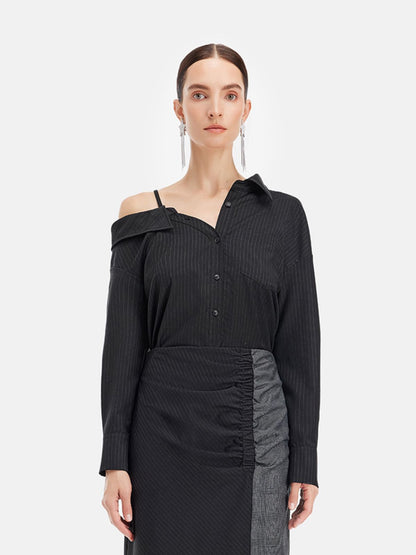 Pioneering Art Deconstructed Asymmetric Shirt