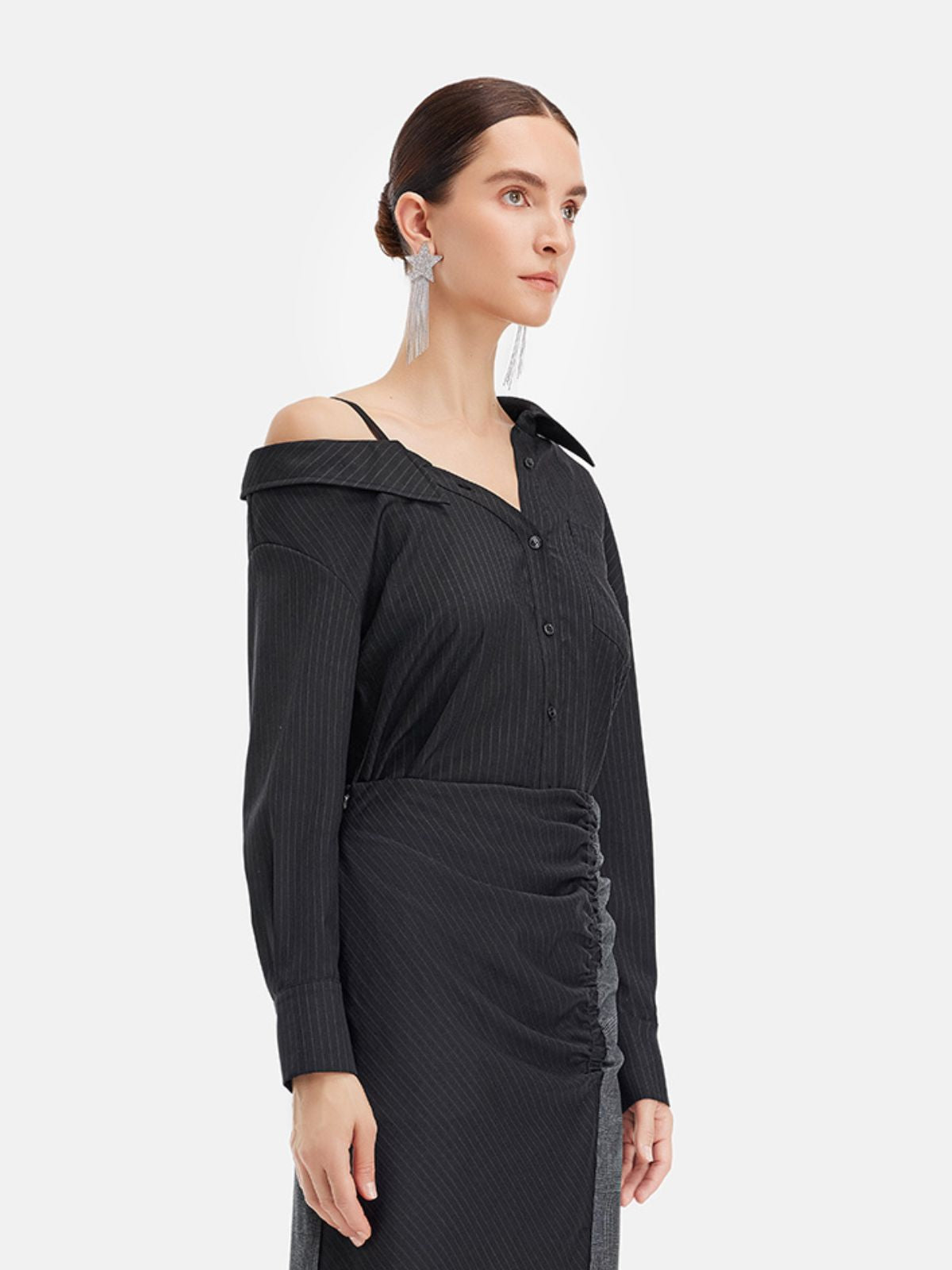 Pioneering Art Deconstructed Asymmetric Shirt