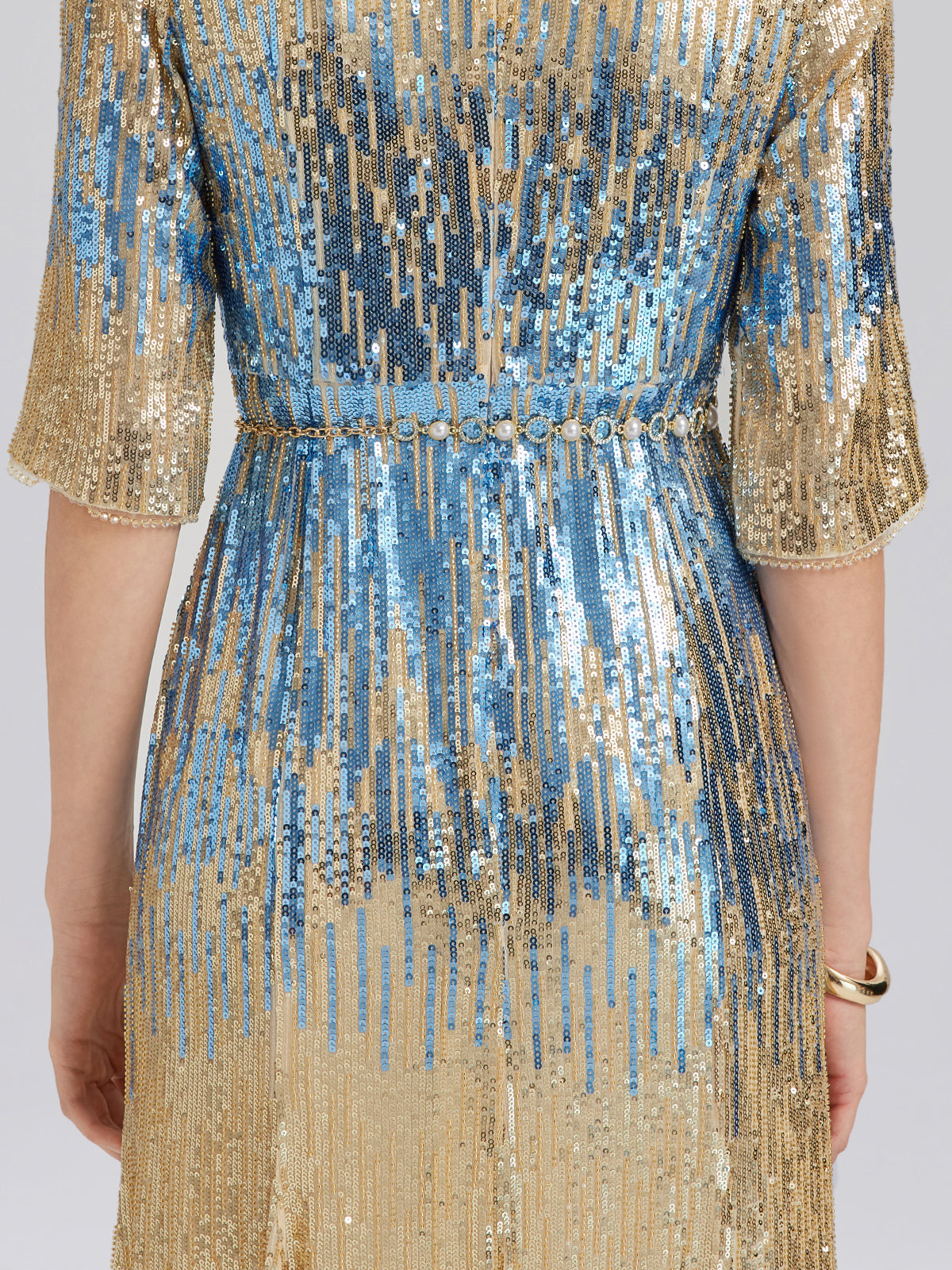 Pearl Crystal Ring Waist Chain