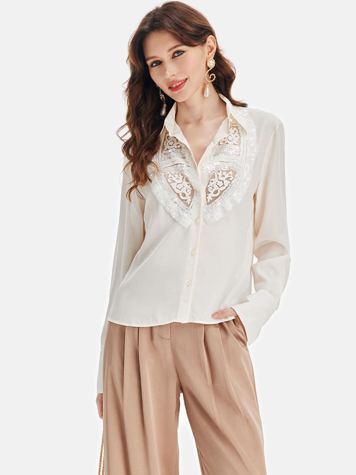 Silk Beaded Byzantine Shirt