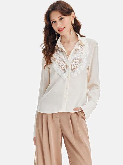 Silk Beaded Byzantine Shirt