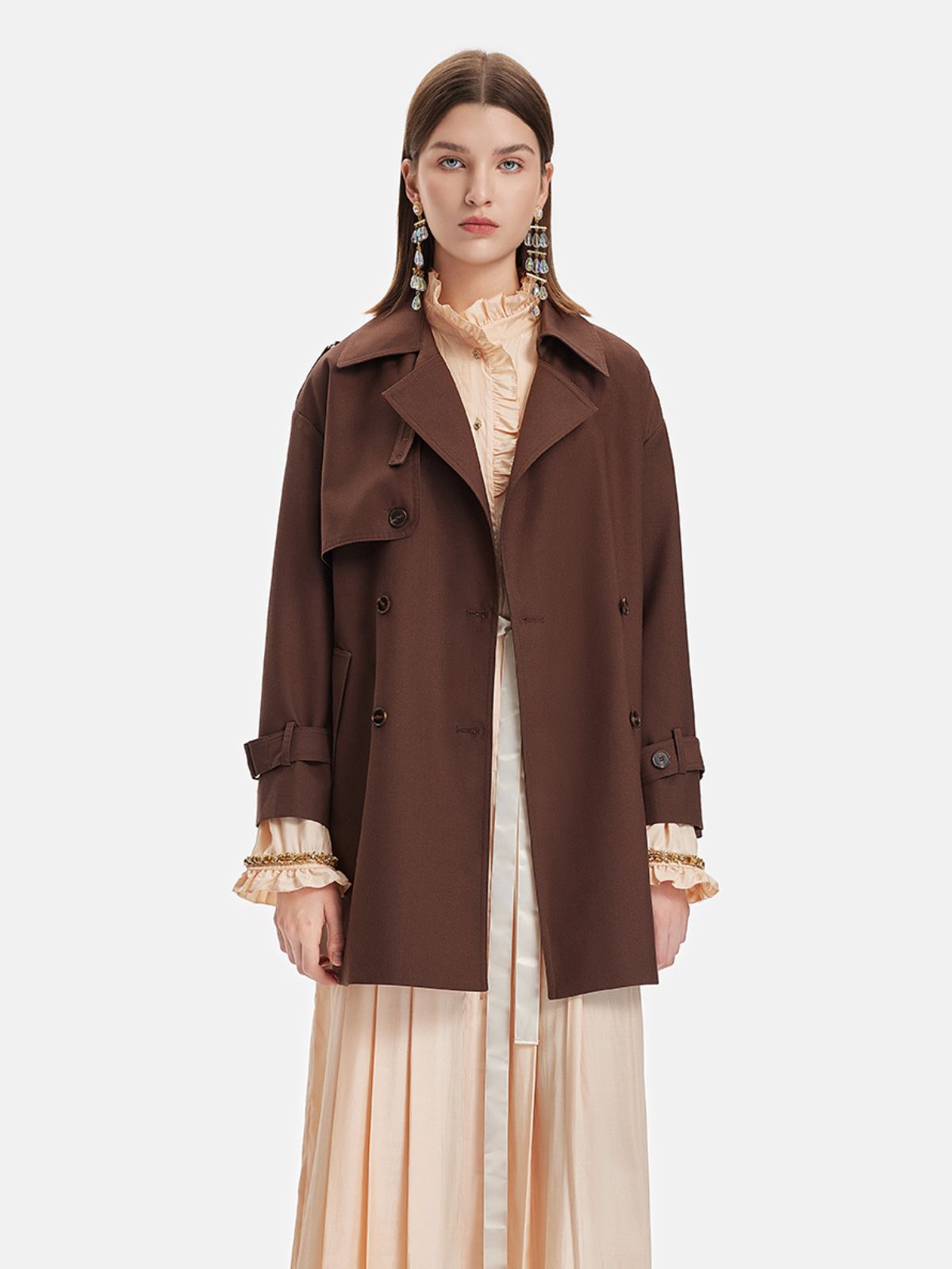 Classic Lapel Oversized Trench Coat