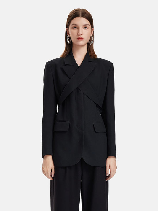 Deconstructed Cross-Tie Blazer