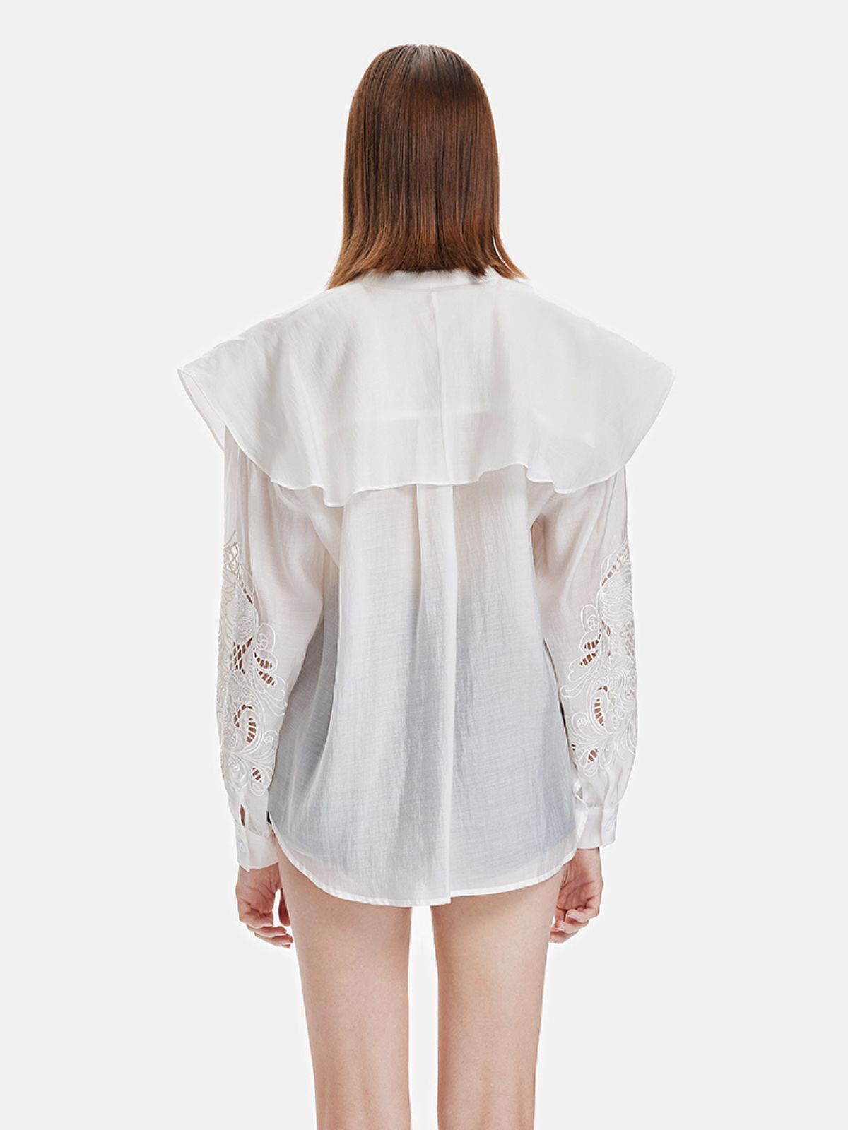 Embroidered Silk-Cotton Blouse