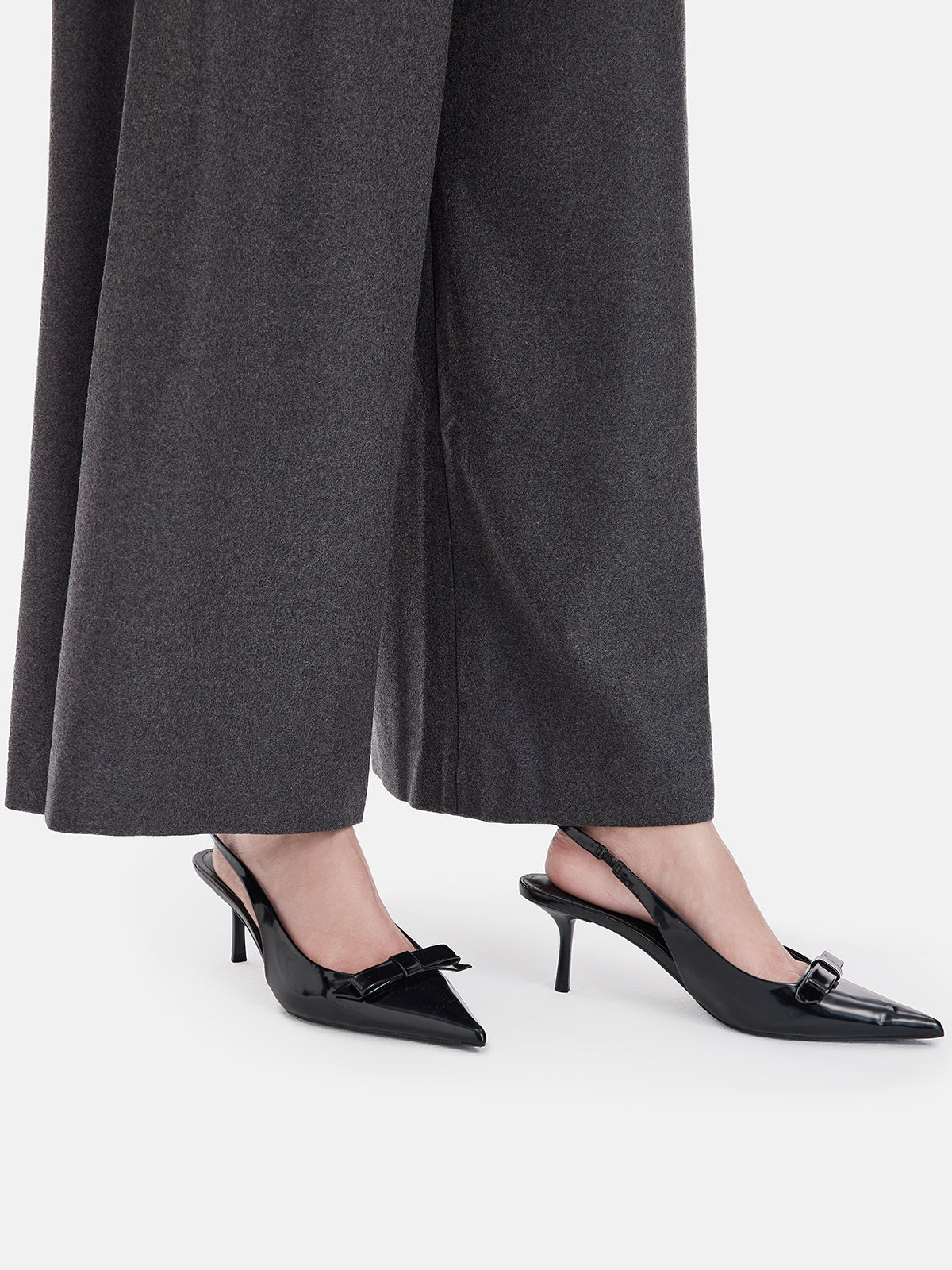 Cashmere Wide-Leg Pants