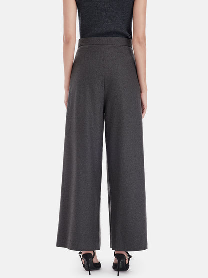 Cashmere Wide-Leg Pants