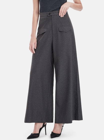 Cashmere Wide-Leg Pants