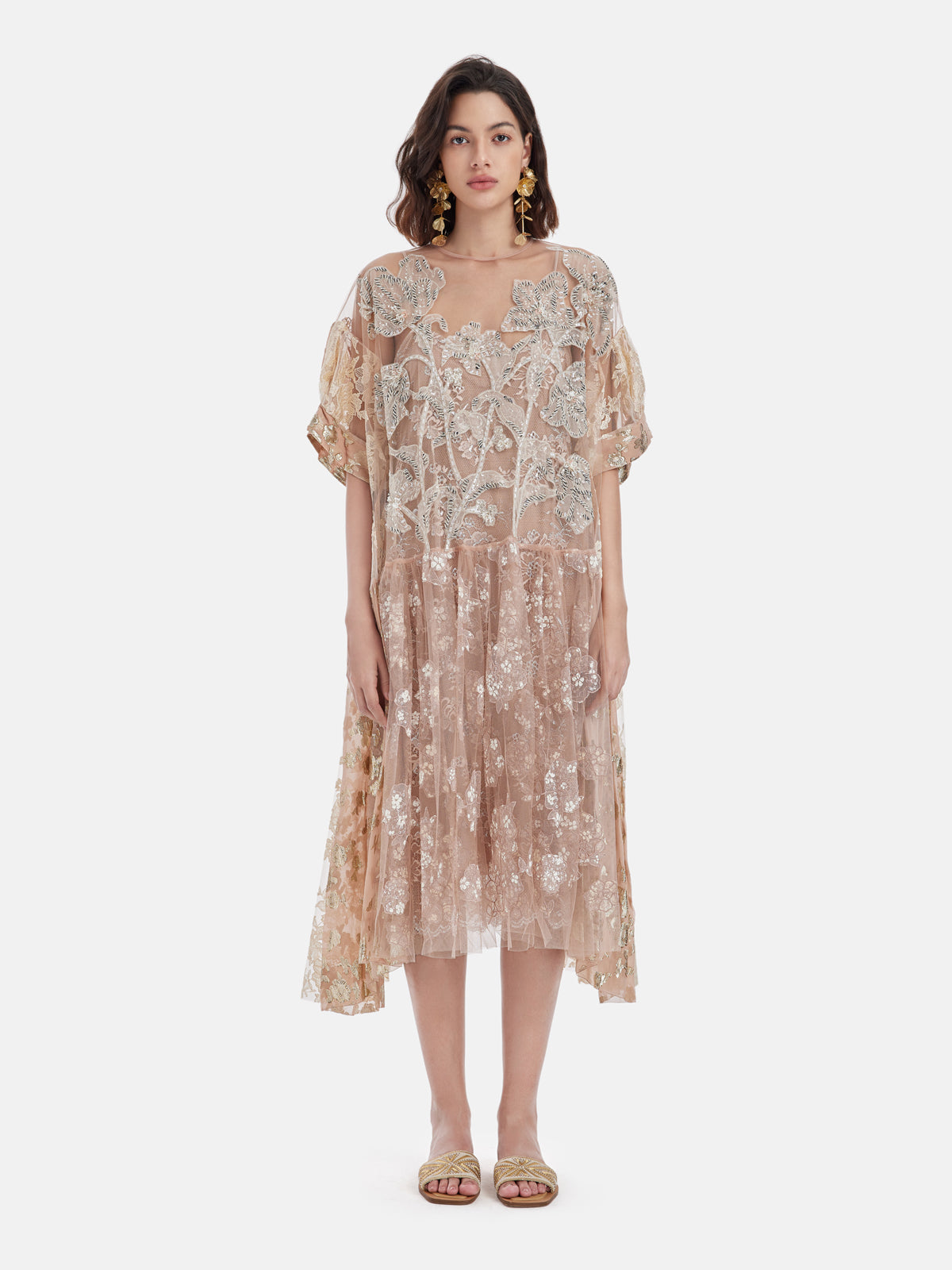 Couture Lace Embroidered Dress