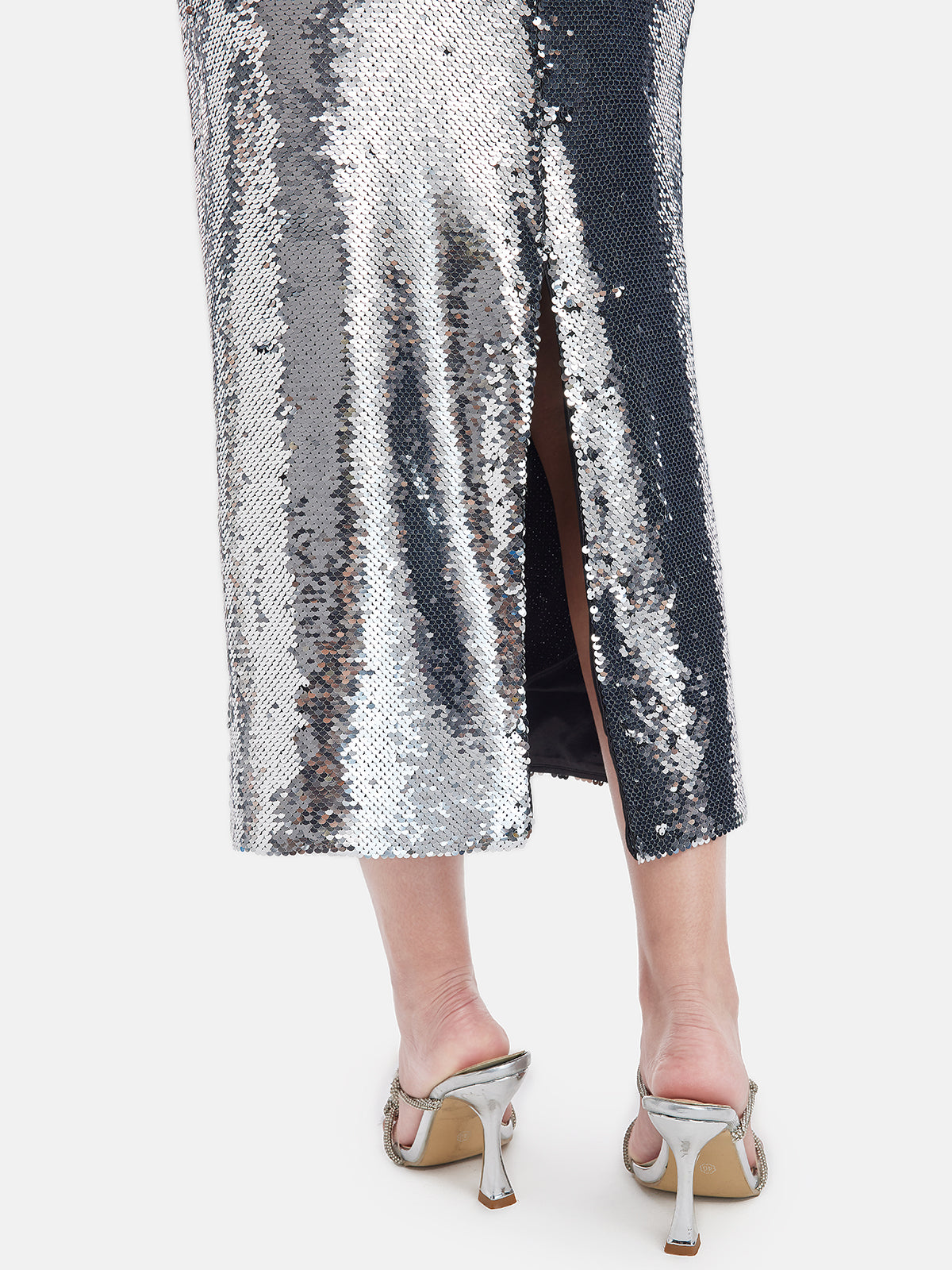 Straight Cut Sequin Skirt