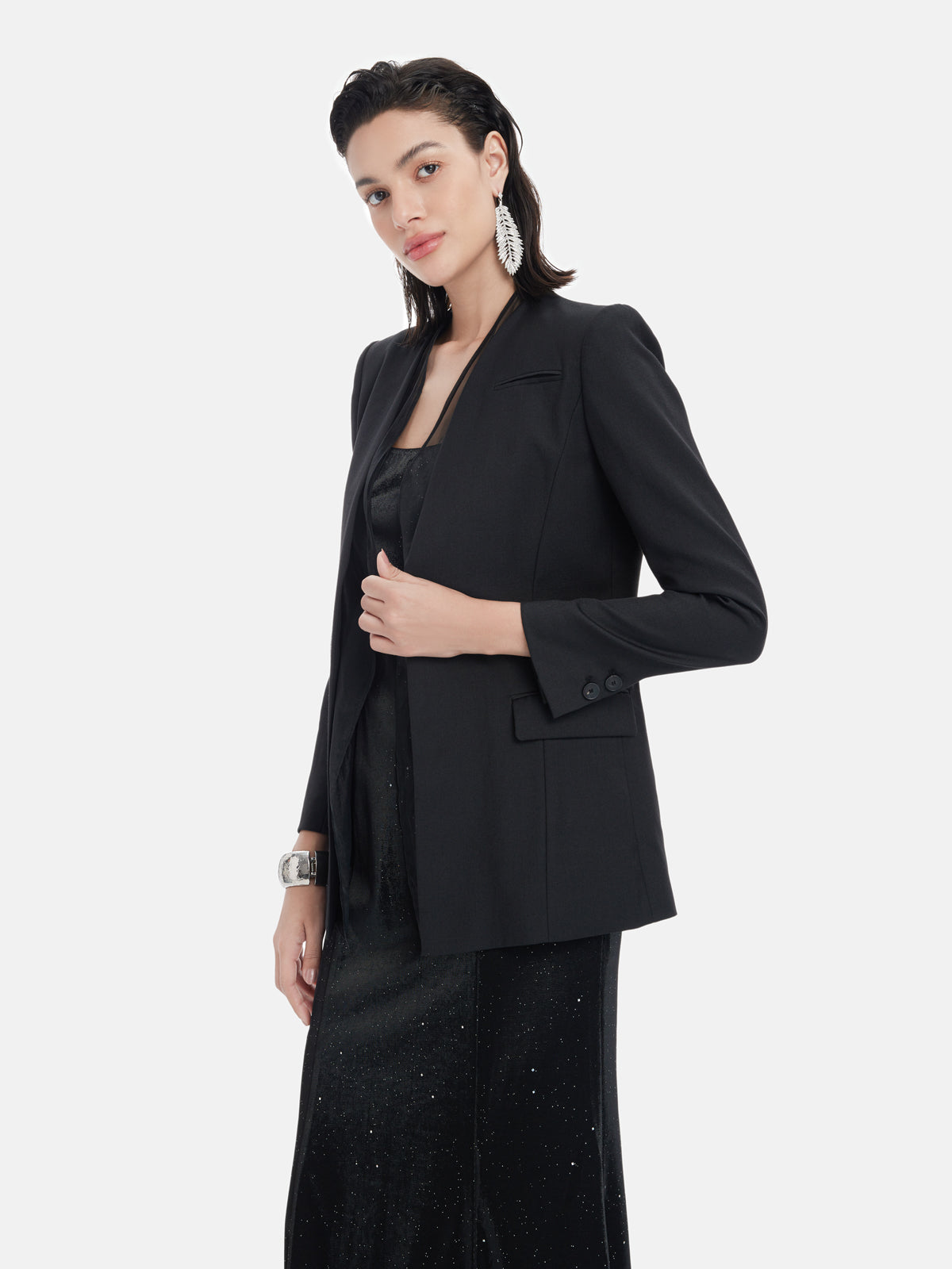 Deconstructed Organza Blazer