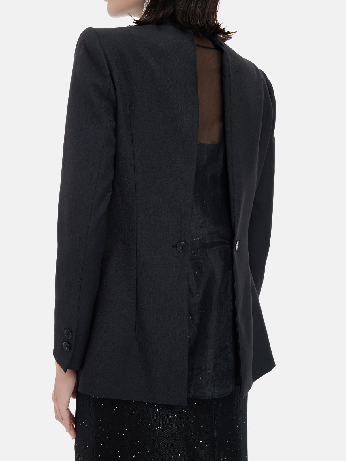 Deconstructed Organza Blazer