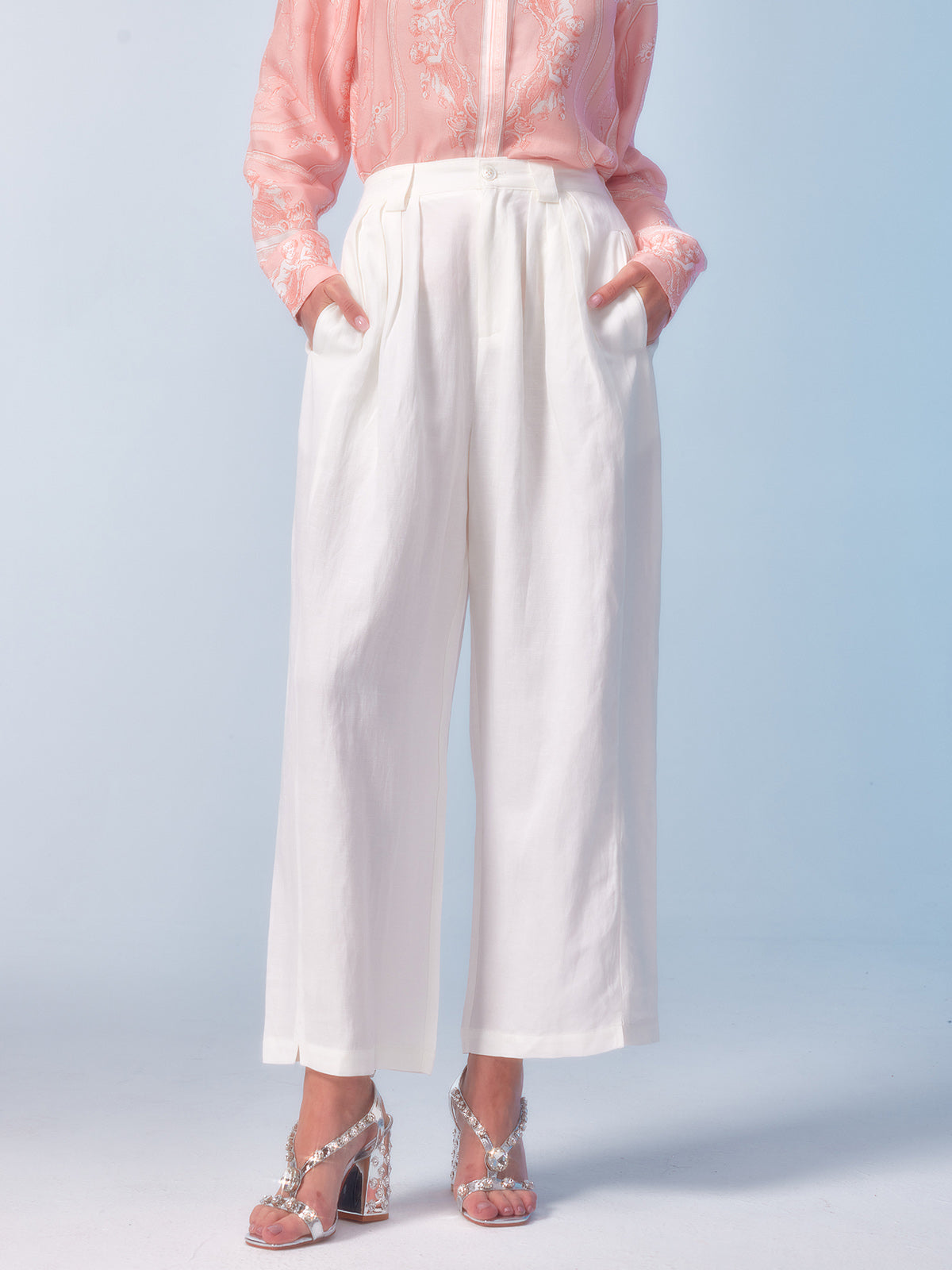 High-quality Linen Wide Leg Pants