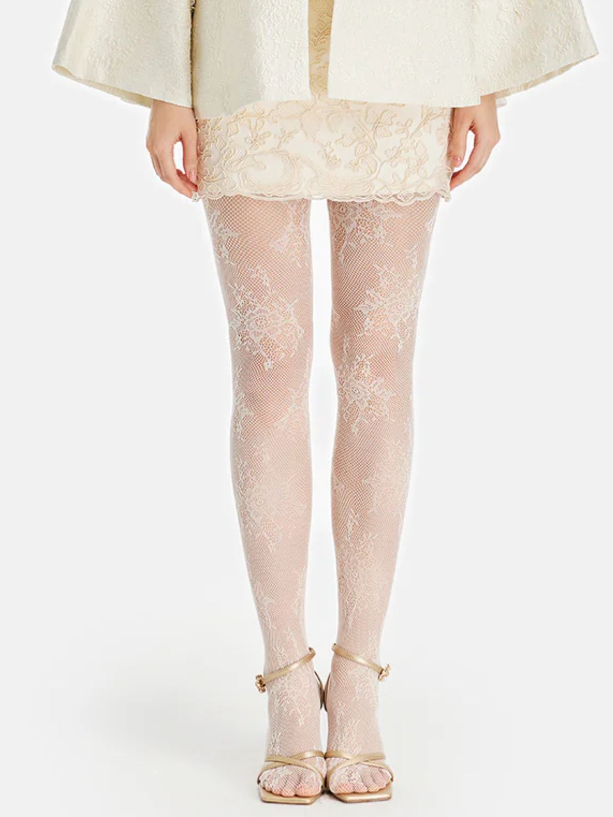 Lace Floral Sheer Leggings