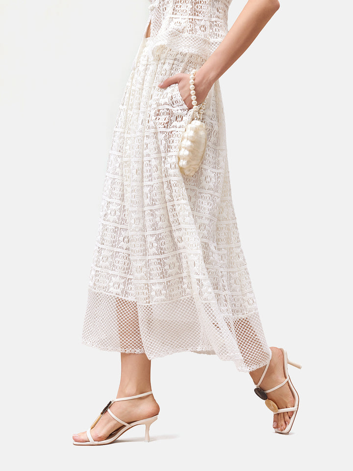 Water-soluble Lace Half Skirt