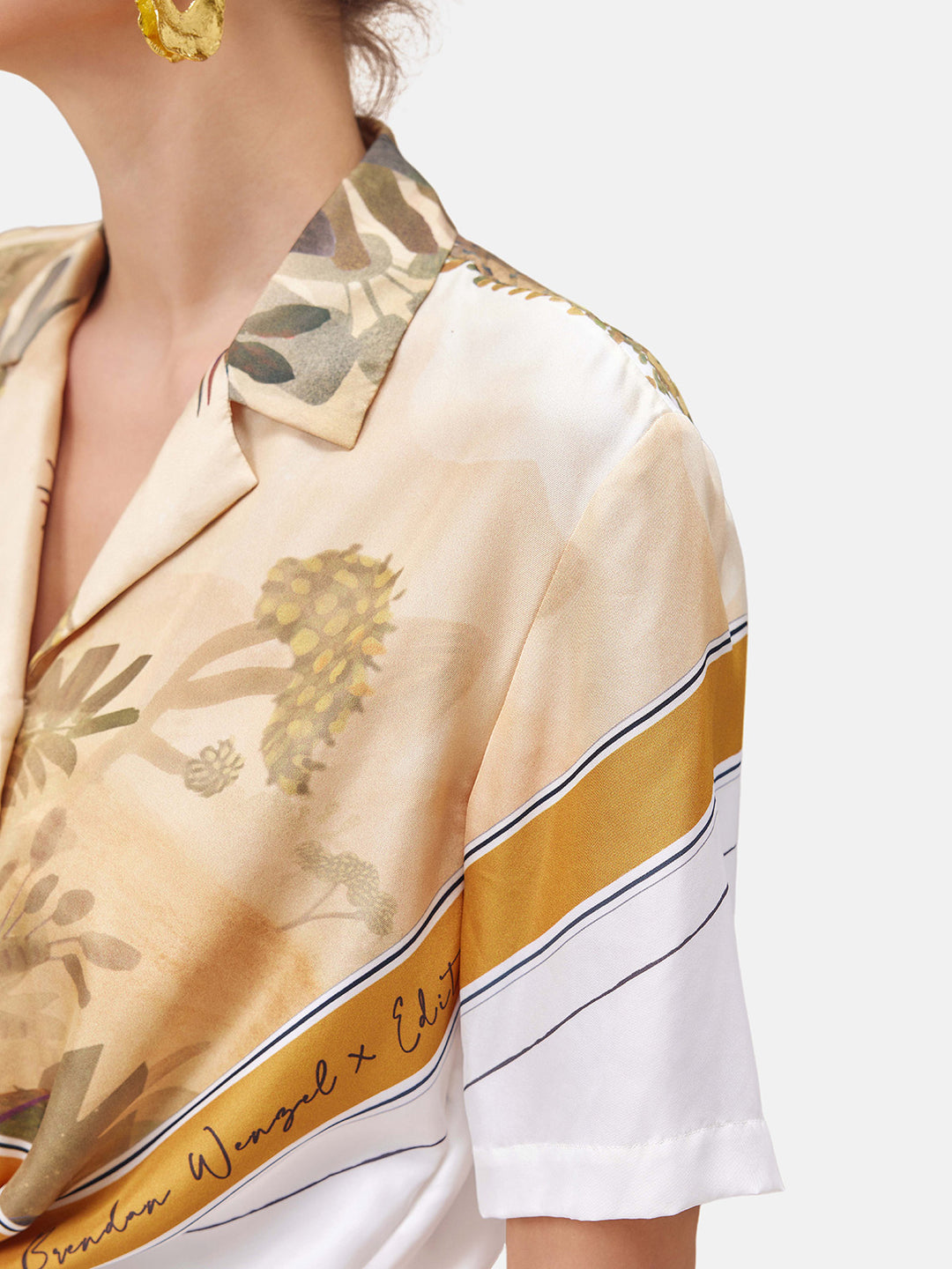 Tropical Rainforest-inspired Silk Shirt