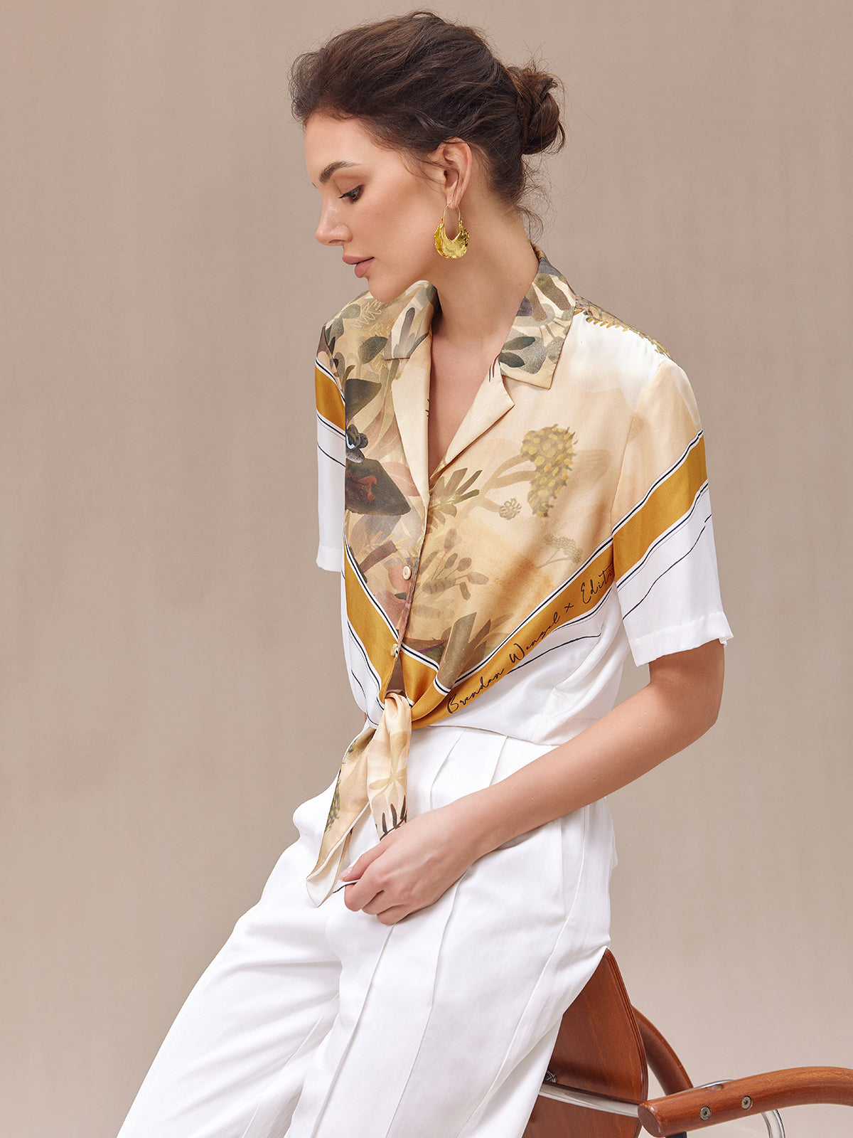 Tropical Rainforest-inspired Silk Shirt