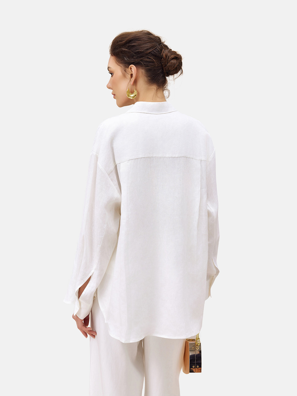 Minimalist Linen Cardigan Shirt