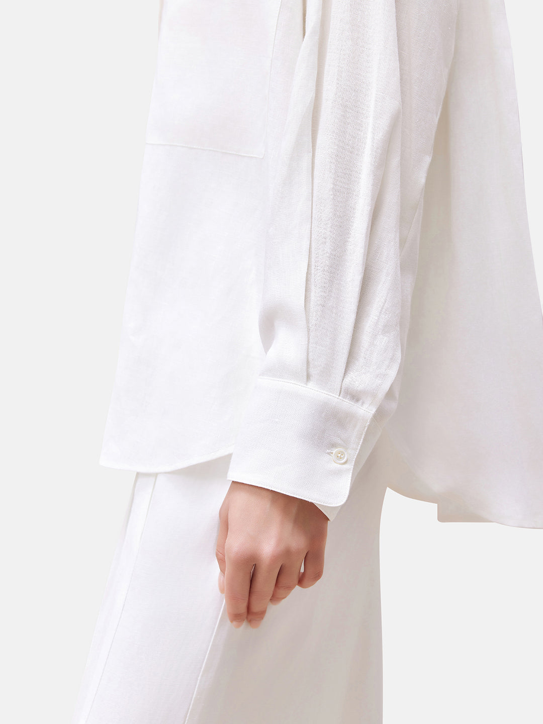 Minimalist Linen Cardigan Shirt