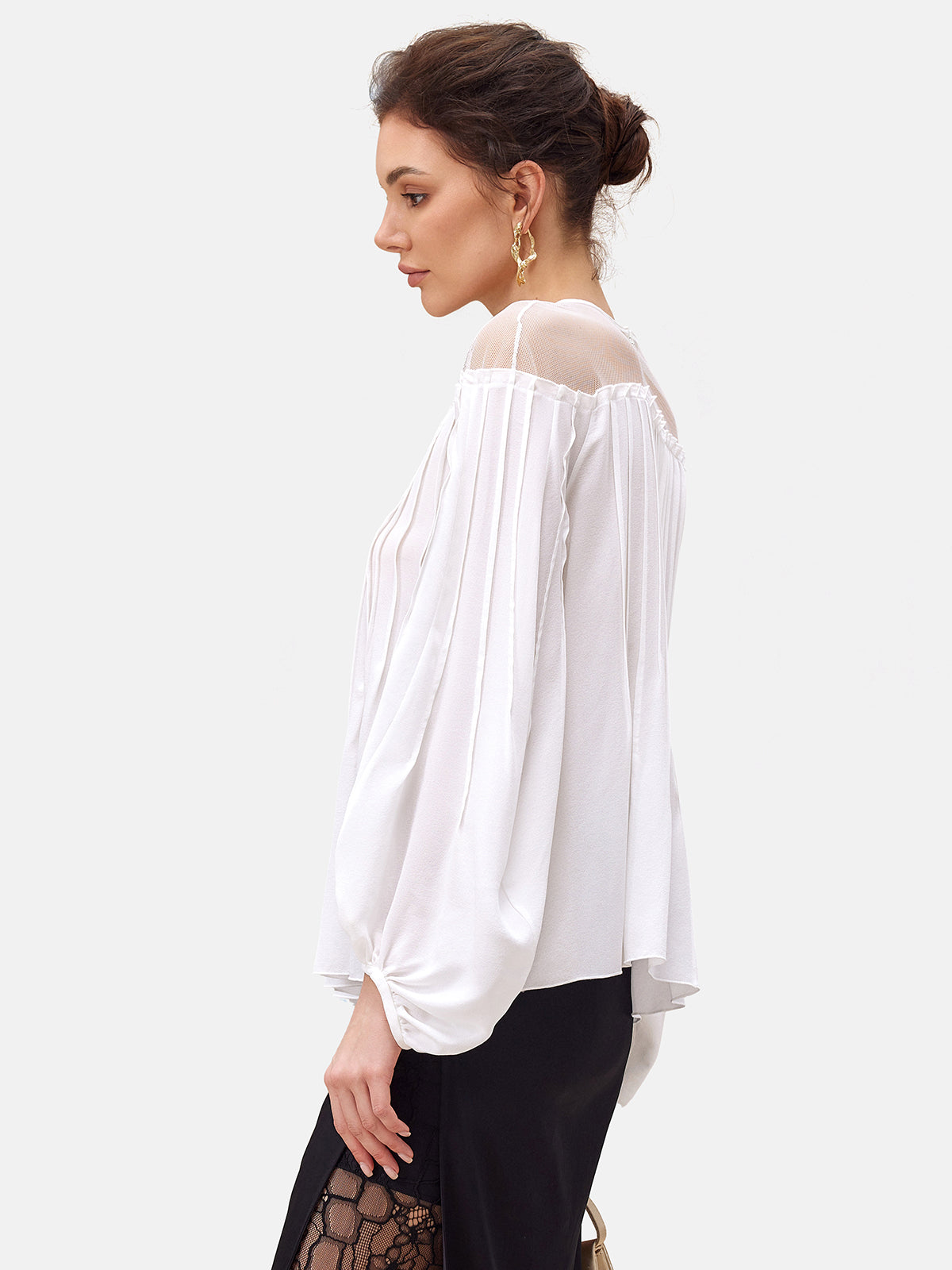 Baroque-inspired Patchwork Silk Blouse