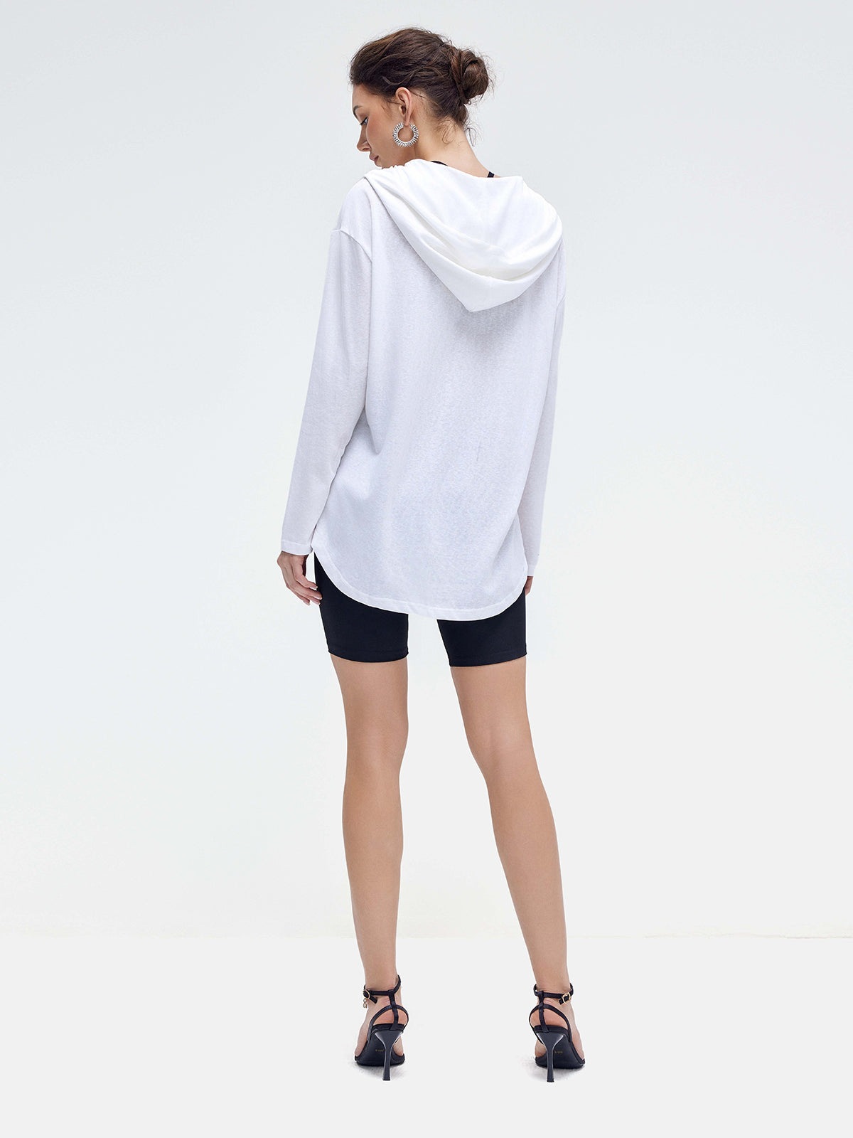 Long-Staple Cotton Knitted Hoodie