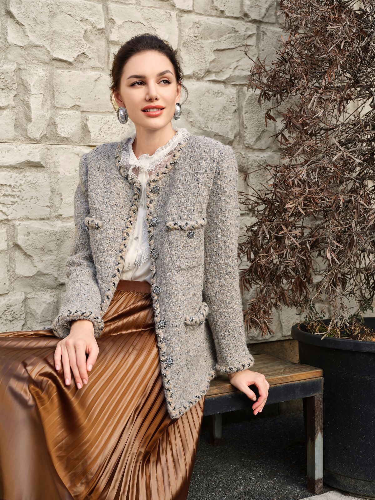 Chic French Tweed Jacket