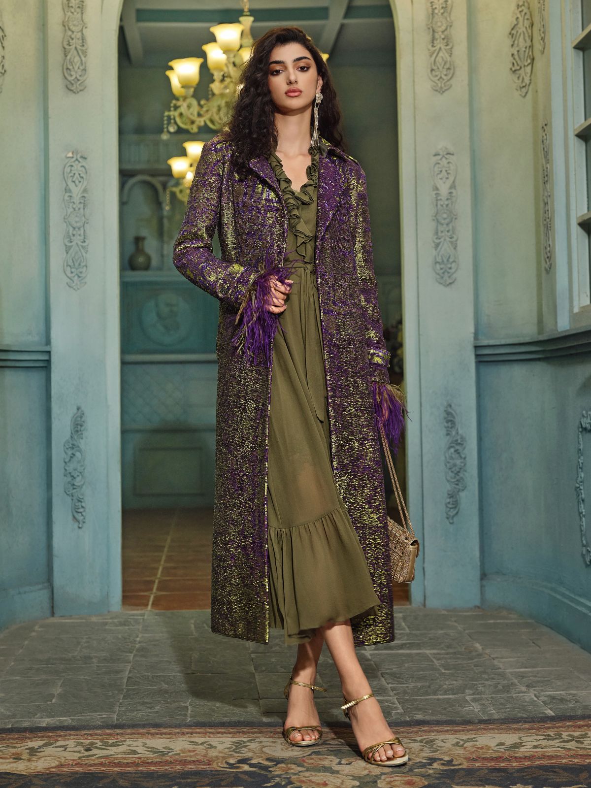 Editorial fashion look with modern styling