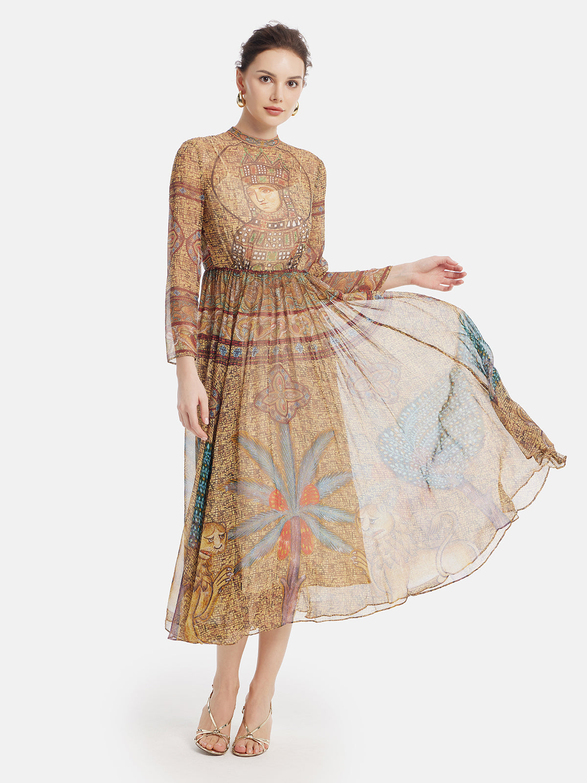 Moroccan-Inspired Silk Dress