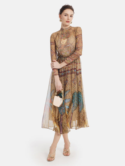 Moroccan-Inspired Silk Dress